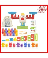 Interactive Balance Math Game: 30 Bears, Tweezers &amp; Activity Cards (For ... - $678.97 MXN
