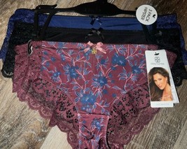 Daisy Fuentes ~ Womens Hipster Underwear Panties 3-Pair Polyester Blend ... - $21.78