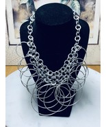 Silver Tone Necklace Quality Jewelry  18”-20” - $37.71 CAD