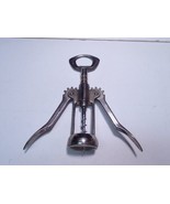 Vintage Winged Corkscrew Wine Bottle Opener Made In Italy silver Color - $19.05 CAD