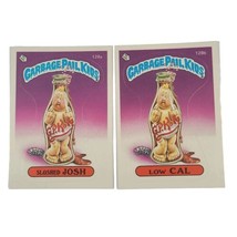 Vintage Garbage Pail Kids Lot Sloshed Josh &amp; Low Cal 128 1987 Sticker GPK  - $3.33