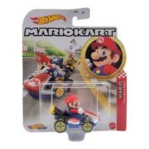 Hot Wheels Mario Kart Mario Standard Kart 1:64 DieCast Mattel Toy Car Ve... - $16.95