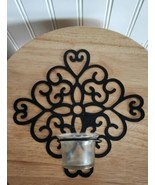 Set of 2 Metal Tea Light  Candle Wall Sconces-. Ideal Gift 8.5&quot; x 8.5&quot; - £13.21 GBP
