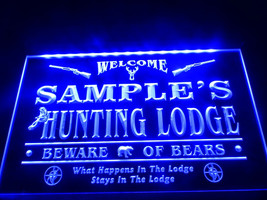 Hunting Lodge Personalized Name Illuminated Led Neon Sign Home Decor, Bar Craft  - £21.13 GBP+