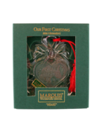 WATERFORD CRYSTAL OUR FIRST CHRISTMAS ORNAMENT MARQUIS HEART 2000 (115169) - $27.57 CAD