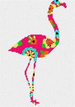 Pepita Needlepoint Canvas: Flamingo Neon 1, 7&quot; x 10&quot; - $50.00+