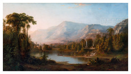 Thomas Moore inpired Vale of Kashmir (1867) Robert Duncanson * Frame Wor... - £52.27 GBP