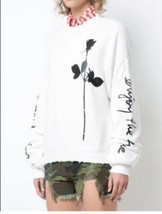 R13 Enjoy The Silence Sweatshirt.  White. Size Small - $289.29