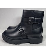 Girls Cadi Zipper Moto Boots Black Size 1 NEW Art Class - $252.23 MXN