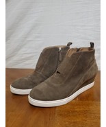 Linea Paolo Foxie Brown Suede Leather Ankle Wedge Boots Sneaker Size 9 M - €26,54 EUR