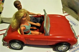 Barbie Doll - Ken &amp; Barbie in Red Barbie Car - £22.85 GBP