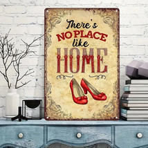 There&#39;s No Place Like Home Vintage Novelty metal sign, 12 x 8 Wall Art - £7.03 GBP