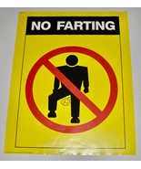VINTAGE GRAPHIC “NO FARTING” POSTER - 1989 POSTER - INTERNATIONAL SYMBOL... - $9.90