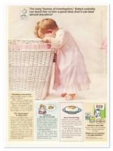 Gerber Baby Bureau of Investigation Curious Girl Vintage 1968 Print Magazine Ad - £7.75 GBP