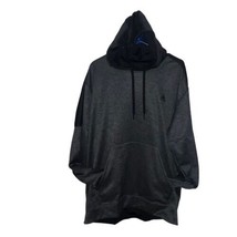 Adidas Grey /BLACK Men Hooded Sweatshirt Pullover Size 2XL Pocket Hoodie Logo - £15.73 GBP