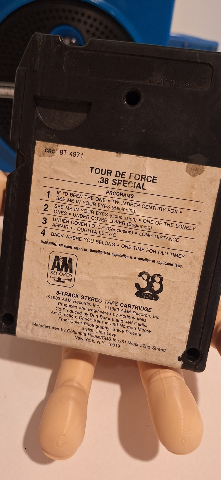 Used Vintage 38 Special Tour De Force 8 Track Tape 80's Rock Item image 2