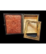 Daguerreotype Empty Leatherette Case 9th Plate Sz Original Spine Partial... - £23.48 GBP