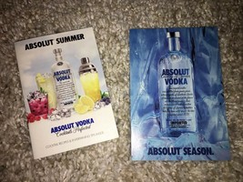 Absolut Seasons Summer Recipe Booklets Set Of 2 NEW - $3.99