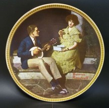 Norman Rockwell Rediscovered Women Porcelain Plate Pondering In The Porch - £7.91 GBP