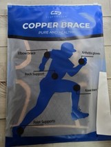 JIUFENTIAN Unisex Compression COPPER ION Knee Brace Black/Brown 3XL - €9,57 EUR