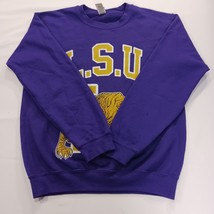 Gildan Heavy Blend LSU Men's Purple Long Sleeve Graphic Sweatshirt Size Small  image 14