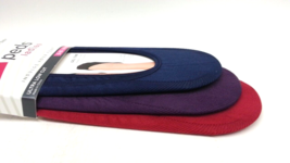 3PAIRS Peds Ladies Gel Tab Sock Ultra Low Cut Shoe Size 5-10 NWT - $13.85