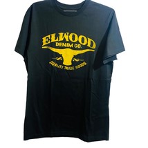 Elmwood Denim Co. Quality Trade Goods Men&#39;s Black T-shirt Size Medium - £17.82 GBP