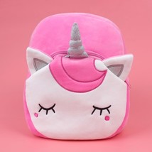 3pcs/Set Children&#39;S Backpack Soft Plush Kids School Bags Cartoon Unicorn Shoulde - £17.55 GBP