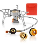 The Rideiwake Camping Stove With Fuel Canister Adapter Portable Collapsi... - $33.05