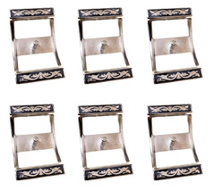 Conway Buckles 7/8&quot; or 5/8&quot;  Nickel Horse Saddle Headstall Reins Tack - $236.76 MXN+