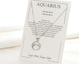 Silver Constellation Necklace, Sterling Silver Zodiac Necklace, Star Map Pendant - £17.53 GBP