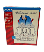 Walt Disney Classic Jigsaw Puzzle 101 Dalmatians Movie Poster 300 Piece ... - $21.11