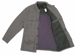 NEW $450 Bobby Jones Jacket!  L   Gray With Windowpane  Wool &amp; Cashmere - £152.80 GBP