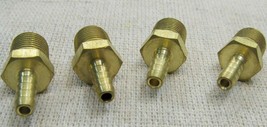 1/8&quot; Hose Barb Brass fitting to 3/8&quot; Threaded Pipe Fitting 4 count - £10.19 GBP