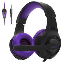 Gaming Overear Headset Headphones with Noise Cancelling Microphone Mic.V... - $33.72