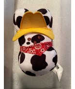 5.5&quot; Peep Bunny Cow Pattern Plush *Pre-Owned/No Package* d2 - $16.39 CAD