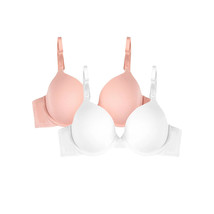 Fruit of the Loom Women&#39;s Cotton T-Shirt Bra, 2-Pack, FT797PK - 36C - £13.11 GBP