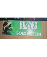 Blizzard Employee Only Cardboard Going Green handout with Pandaren  NOCOMPS - $283.25 MXN