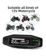 New Motorcycle Speedometer Oil Gauge Tachometer Universal Digital Meters... - $1,055.45 MXN