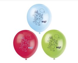 Bluey 8 Ct Latex 12&quot; Balloons Birthday Party - $4.94