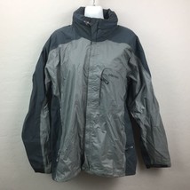 Marmot Men&#39;s Black Gray Hooded Zip Up Jacket Coat Medium - £59.72 GBP