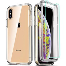 Compatible For Iphone X Case/Iphone Xs Cases 5.8 Inch, With [2 X Tempered Glass  - £22.30 GBP