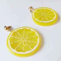 KUGUYS New Lemon Drop Earrings for Women Fresh Summer Fruits Dangle Trendy Jewel - £6.29 GBP