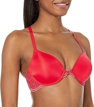 Maidenform T-Shirt Bra Womens 38C Red One Fab Fit Lightly Lined Underwir... - $21.65