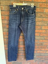 Levi&#39;s 505 Blue Jeans 32 x 32 Red Tag Dad Stretch Pants Straight Leg Denim - £15.26 GBP