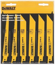 NEW DEWALT DW4856 Metal/Woodcutting Reciprocating Saw Blade Set, 6-Piece... - $34.19