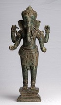 Ganesh - Antico Khmer Stile IN Piedi Bronzo Angkor Wat Statua -59cm / 61cm - $1,072.68