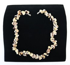 Pretty Shell Necklace with Unique Conch Sliced Beads Twirly SeaShells 18&quot; Long - £11.98 GBP