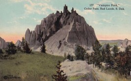 Vampire Peak Cedar Pass Bad Lands South Dakota SD Postcard E05 - £2.38 GBP