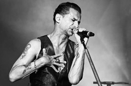 Depeche Mode Dave Gahan Iconic in Concert Black Leather Vest 24x18 Poster - £19.43 GBP